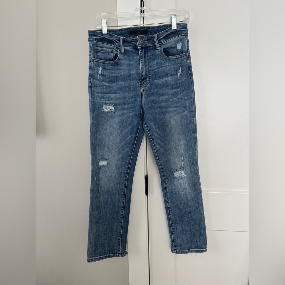 RISEN Distressed Blue Jeans